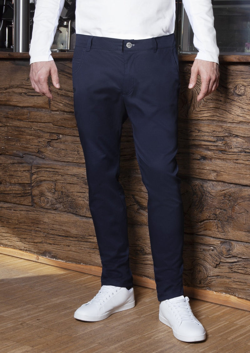Pantalon Karlowsky® 5 poches - pantalon de chef - pantalon pour homme, stretch classique, matière durable, coton biologique Bleu