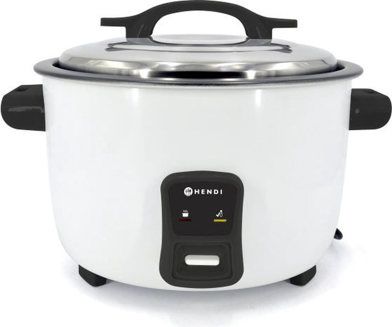 2nd chance Hendi Rice Cooker with Steamer - 1.8 Liters - Max. 10 servings