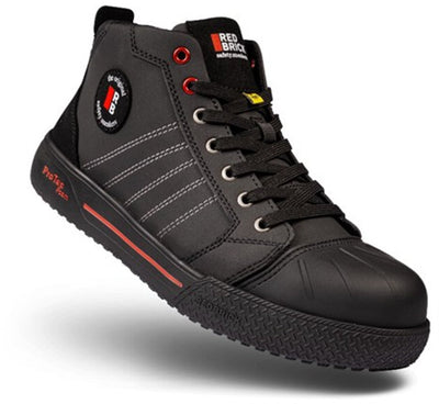 Redbrick - Champ High S3S Veiligheidsschoen – Hoge Werksneaker Metaalvrij