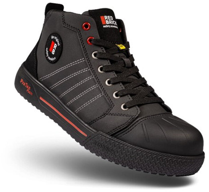 Redbrick - Champ High S3S Veiligheidsschoen – Hoge Werksneaker Metaalvrij