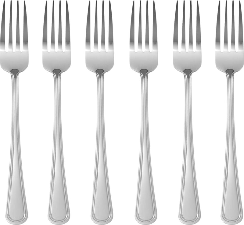 Fourchette de table Hendi - Fourchettes de table Kitchen Line - 19,7 cm - Acier inoxydable (Lot de 6) 
