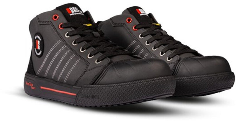 Redbrick - Champ High S3S Veiligheidsschoen – Hoge Werksneaker Metaalvrij