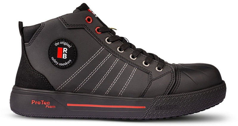 Redbrick - Champ High S3S Veiligheidsschoen – Hoge Werksneaker Metaalvrij