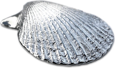 Anovi Amuse Schelpen voor Zeevruchten - Handgemaakt uit Zilvertin - Set van 4 in Luxe Geschenkdoos