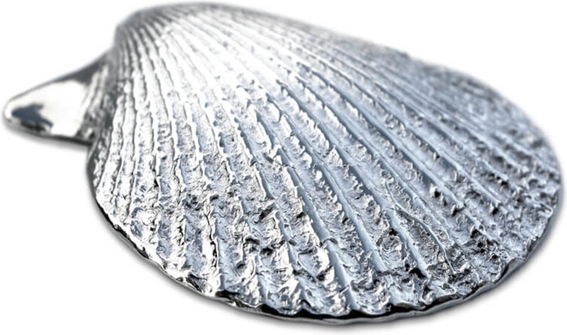 Anovi Amuse Schelpen voor Zeevruchten - Handgemaakt uit Zilvertin - Set van 4 in Luxe Geschenkdoos