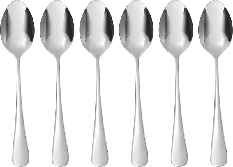 Hendi Dessert Spoons - Profi Line - 18.6cm - Stainless Steel 18/0 (Set of 6) 