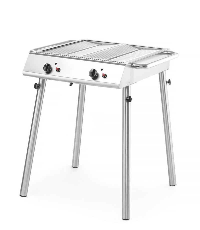 HENDI -  Xantos Gasgrill, 9,5kW, 770x710x(H)870mm