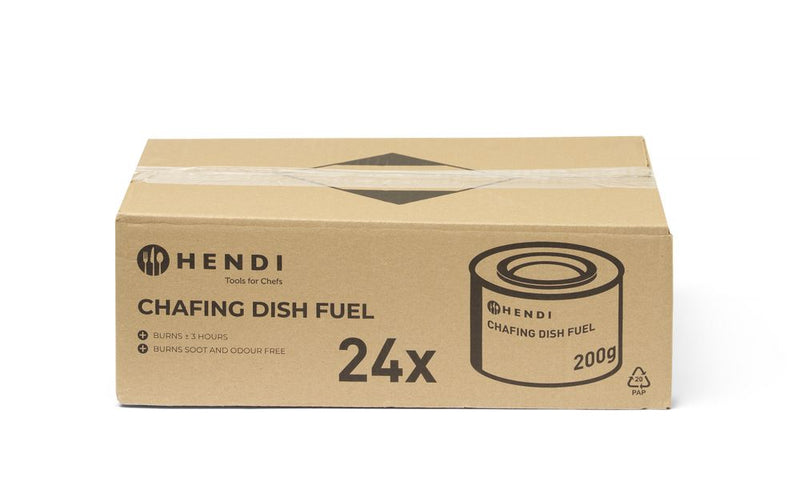 Hendi - Chafing dish fuel paste can NL DE FR EN