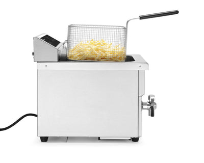 Inductie friteuse met aftapkraan - 8 l