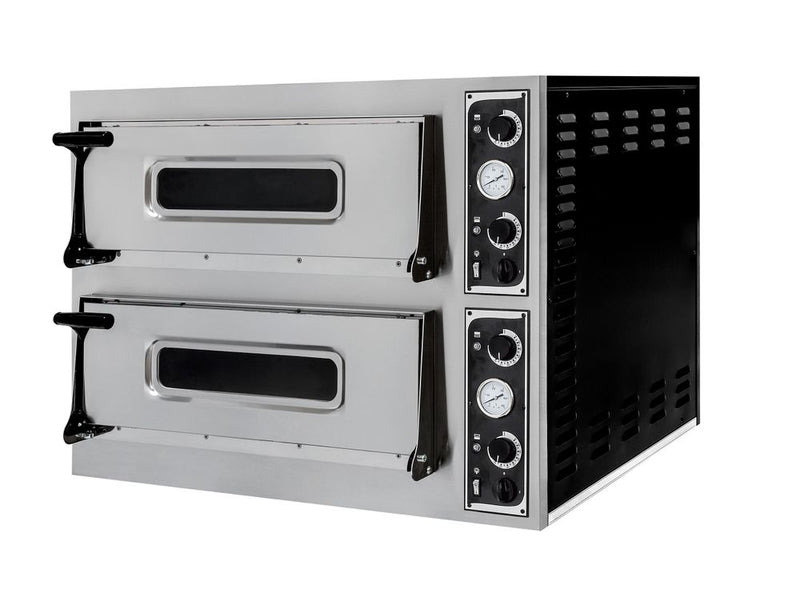 HENDI -  Pizza oven BASIC 44, 2 kamers, 400V/9400W, 975x930x(H)742mm