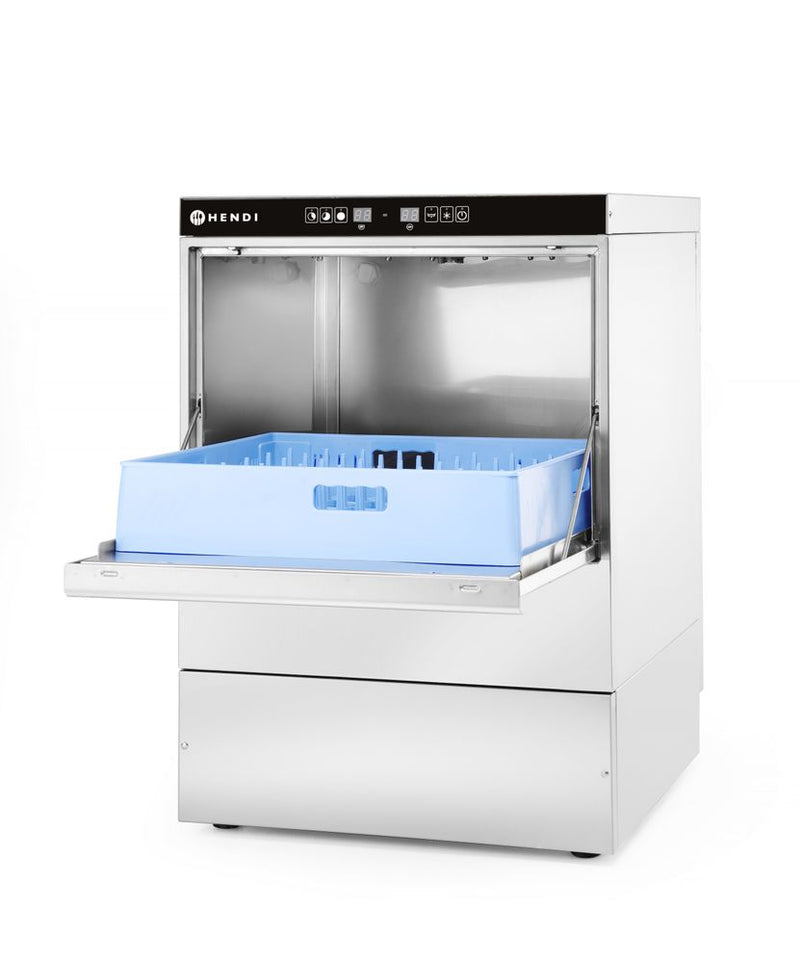 Hendi - Dishwasher 50x50 Electronic Control, Vaatwasser 50x50 - elektronische bediening, 400V/6600W, 570x600x(H)830mm