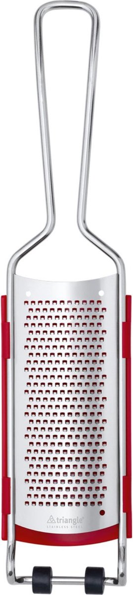 Triangle Grater with Handle - Collection Tray - Very Fine Grater - Stainless Steel - Length 32 cm