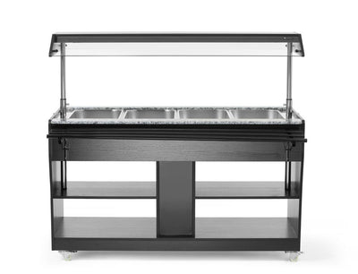 HENDI -  Warm buffet display, GN 1/1, 1490x765x(H)1370mm