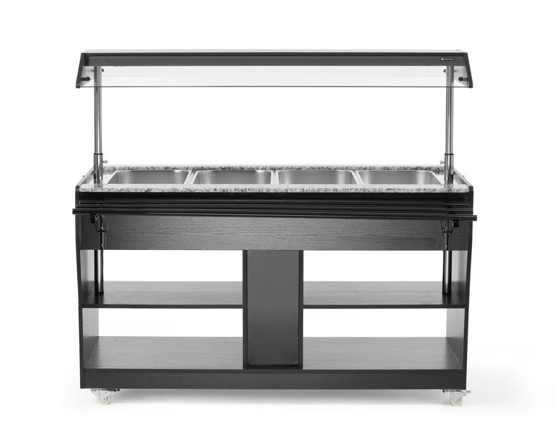 HENDI -  Warm buffet display, GN 1/1, 1490x765x(H)1370mm