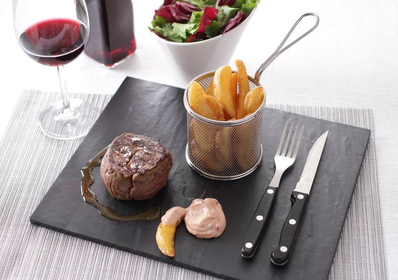 HENDI Mini frituurmandjes – roestvrij staal – vaatwasserbestendig – 100x80x75 mm