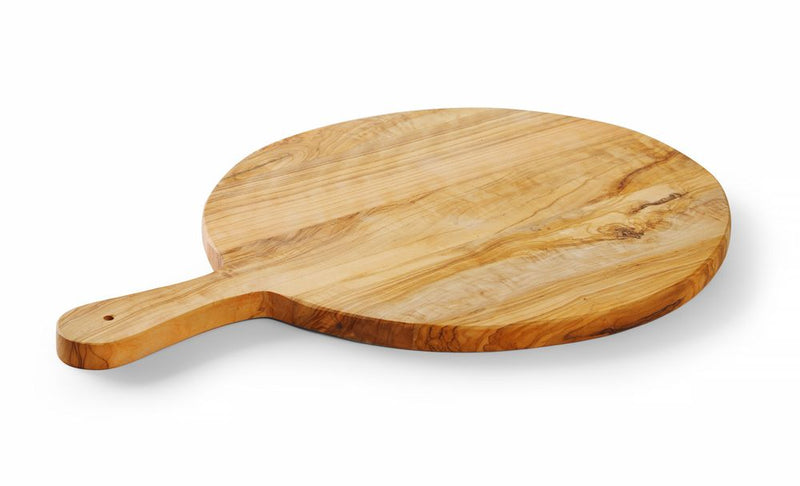 HENDI -  Serveerplank olijfhout, ⌀320x(H)19mm