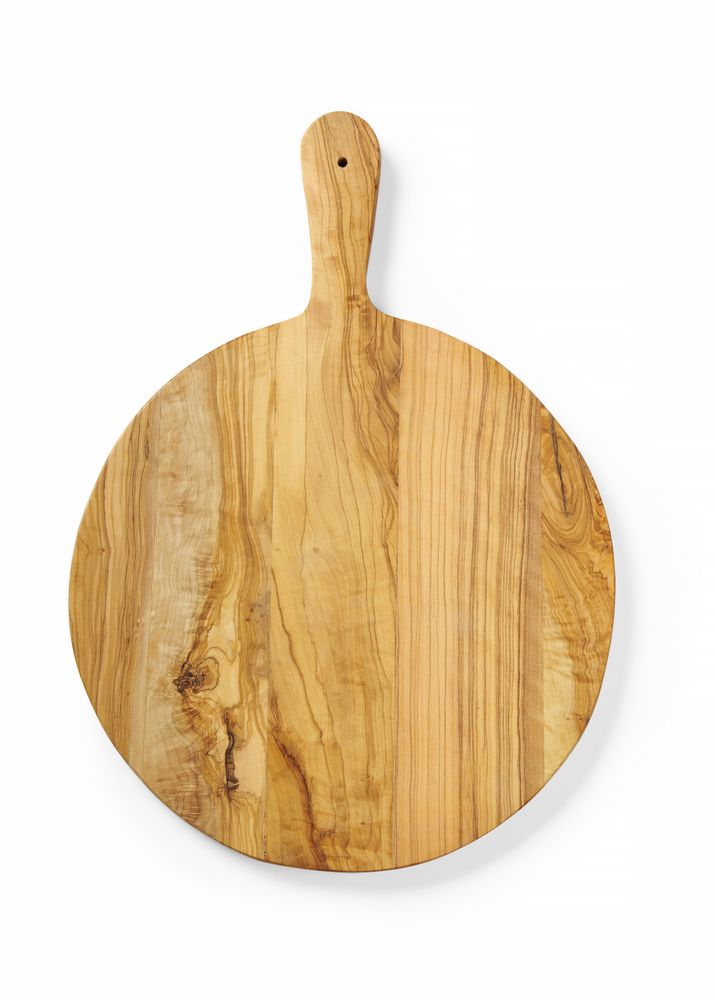 HENDI -  Serveerplank olijfhout, ⌀320x(H)19mm