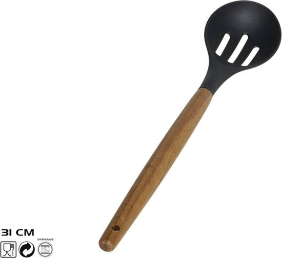 Gerimport - Serving spoon - Wood - 31cm