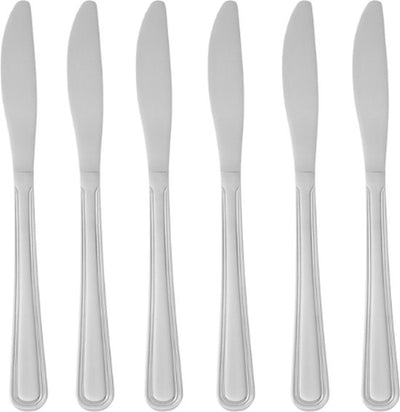 Couteaux de table Hendi - Kitchen Line - 21,5cm - Acier inoxydable 18/0 (Lot de 6)