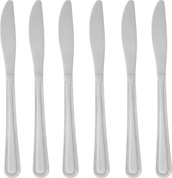 Couteaux de table Hendi - Kitchen Line - 21,5cm - Acier inoxydable 18/0 (Lot de 6)
