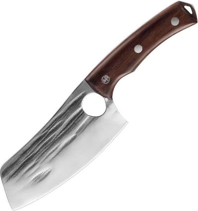 Couteau à découper asiatique - Couteau de boucher - Universel - Acier inoxydable - Lame 14 cm - Avec housse de protection - Tranchant comme un rasoir
