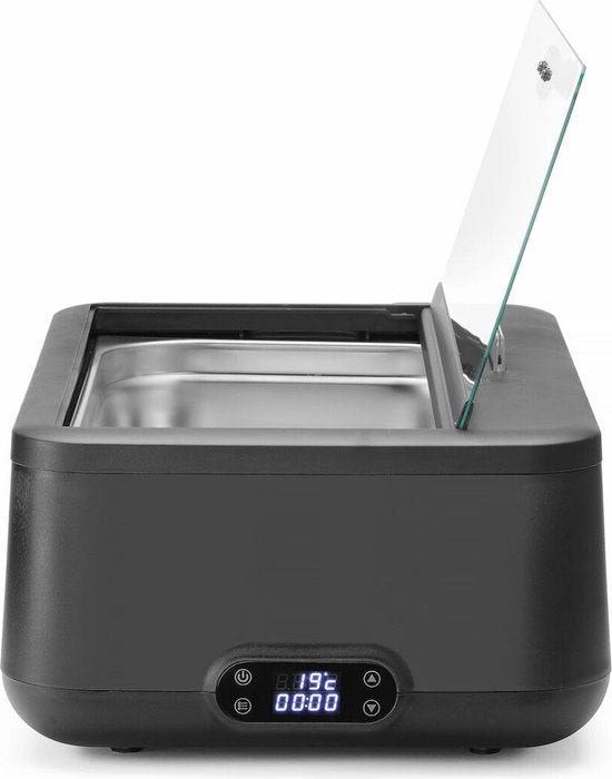 2e kansje Hendi Chafing Dish Uniq - Warmhoudschaal Elektrisch - Buffetwarmer 12.5 Liter - GN1/1 - Zwart