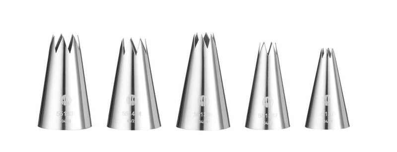 HENDI -  Spuitmondjes - gekarteld, ø6-8-10-12-14