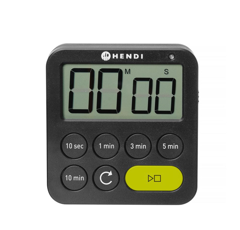 HENDI -  Timer, Zwart, 82x20x(H)88mm