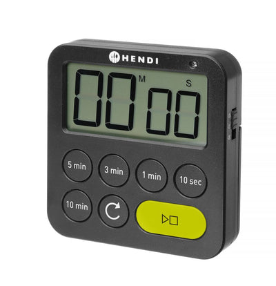 HENDI -  Timer, Zwart, 82x20x(H)88mm