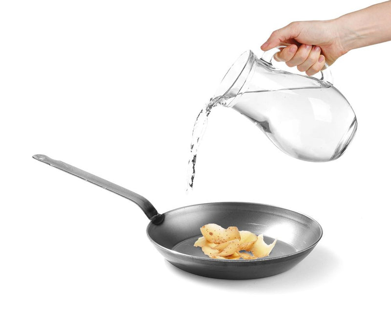 HENDI Traditionele koekenpan – plaatstaal – gelast handvat – ?240 mm – hoge hittebestendigheid