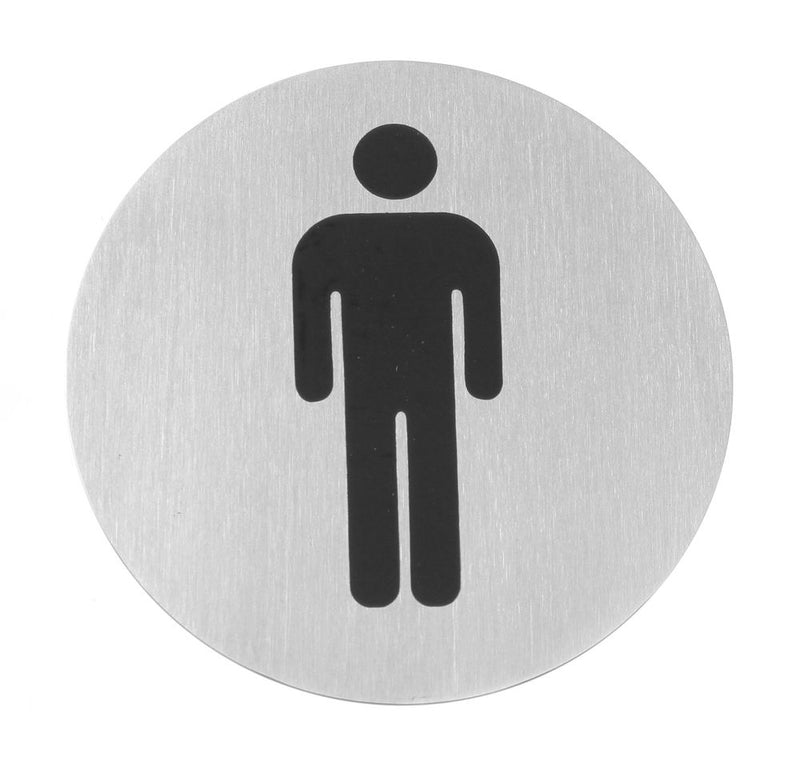 HENDI -  Deurschildjes, Heren, ⌀75mm