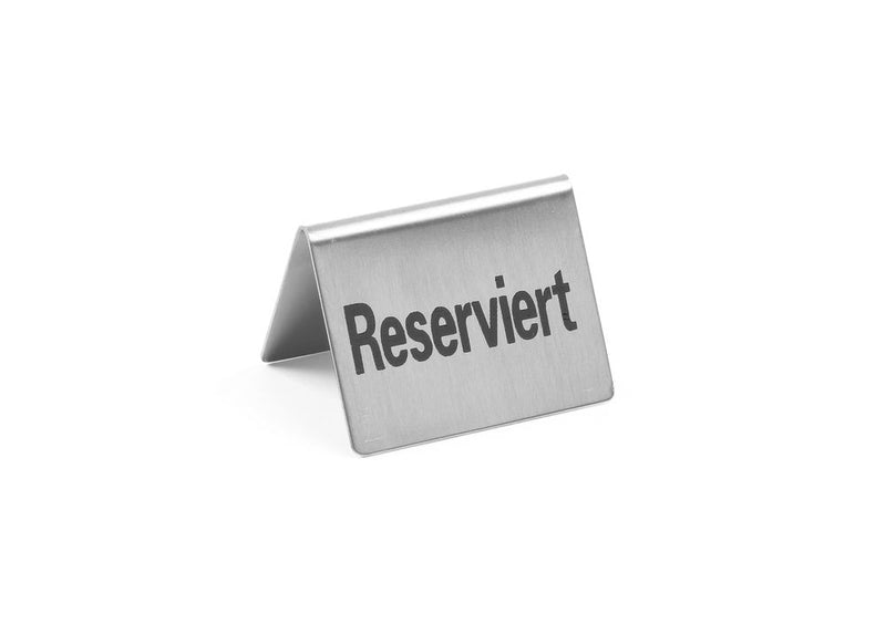 HENDI -  Tafelstandaard Gereserveerd - 4 st., Reserviert, 50x35x(H)40mm