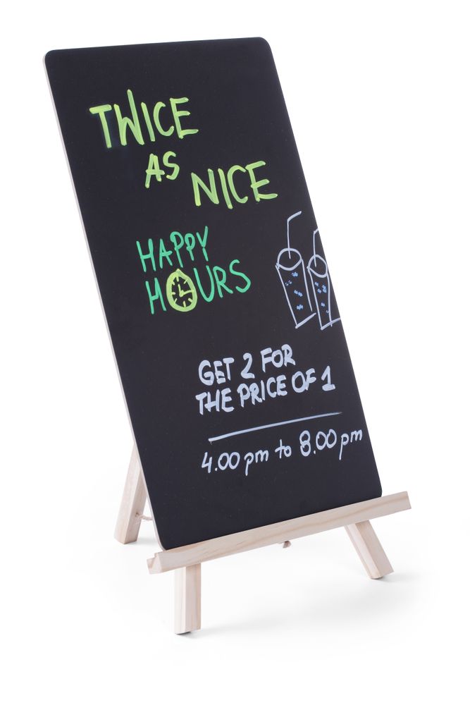 HENDI -  Krijtbord met ezel, 220x210x(H)360mm