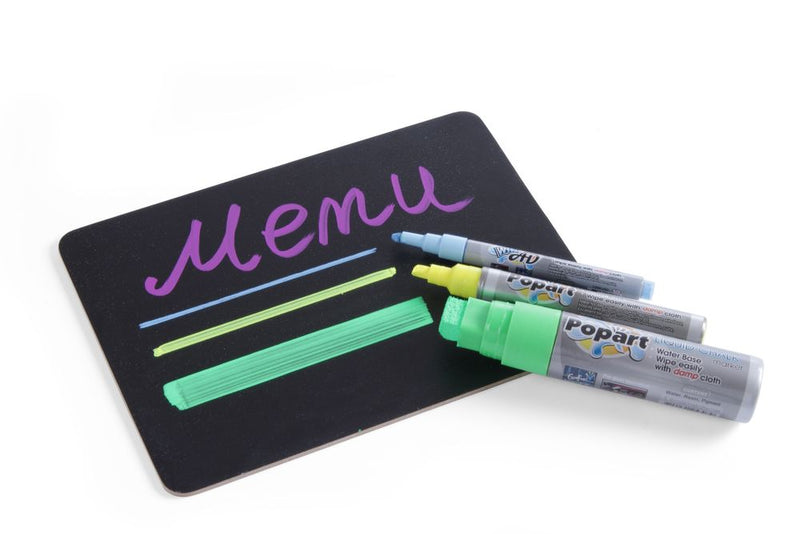 HENDI -  Tafel krijtbord - 2 st., 2 st., 148x130x(H)120mm