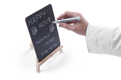 HENDI -  Tafel krijtbord - 2 st., 2 st., 210x190x(H)150mm