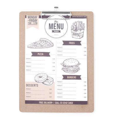 HENDI -  Menu klembord, 240x330mm