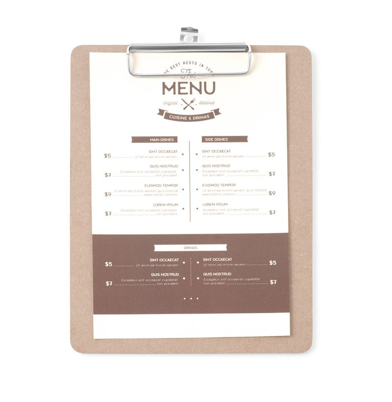 HENDI -  Menu klembord, 185x245mm