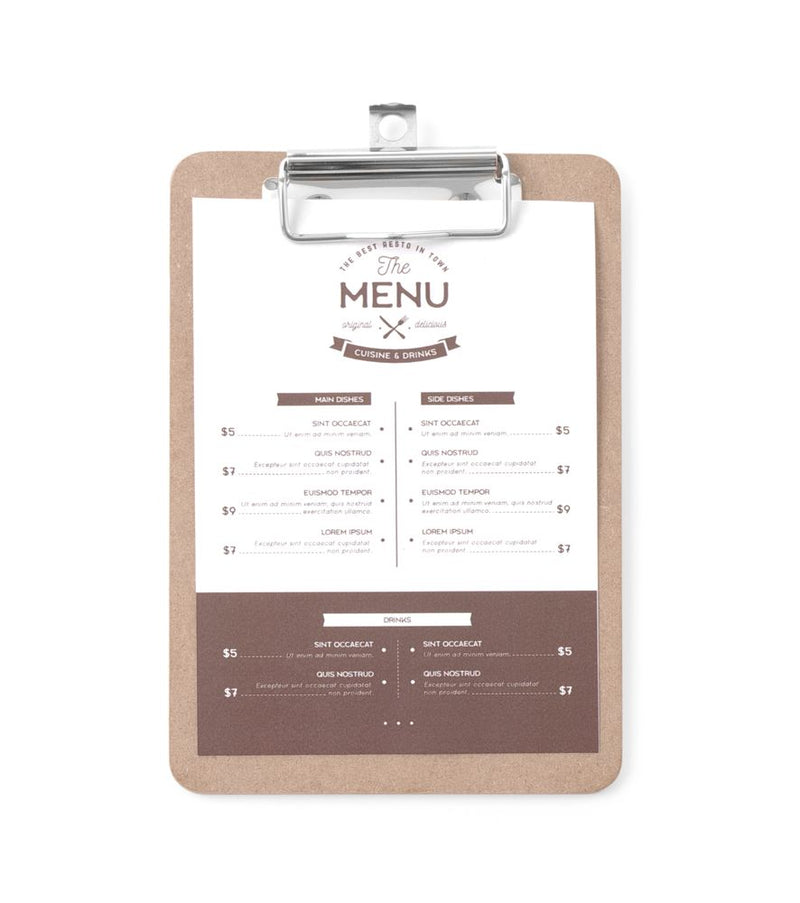 HENDI -  Menu klembord, 125x180mm