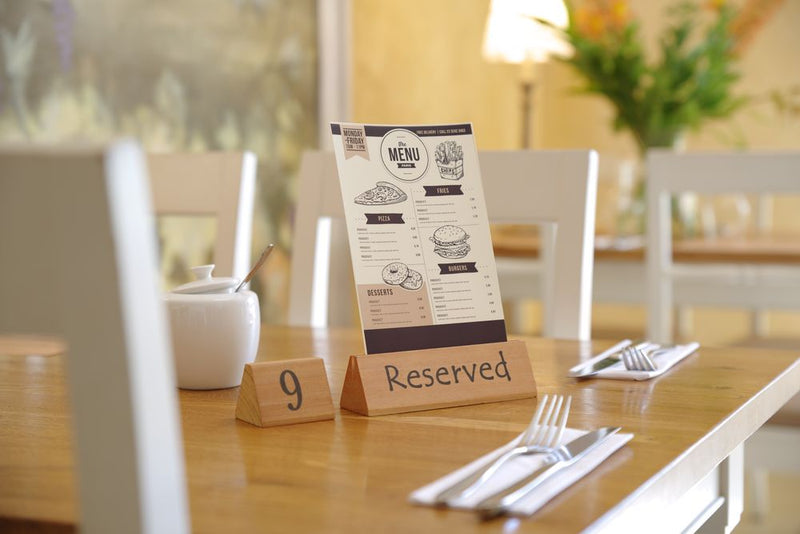 HENDI -  Tafelstandaard reserved, "reserved", 152x44x(H)44mm