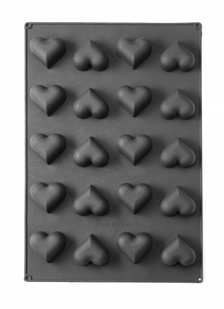 Hendi -  Siliconen bakvorm HEART, 570x375x(H)35mm