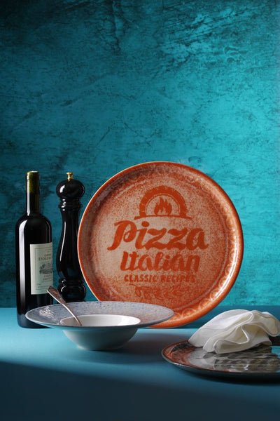 HENDI -  Pizzabord Recipe Collection Rood, Rood, ⌀310mm