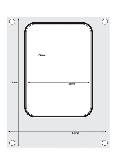 HENDI -  Traysealer matrix, container 187x137 mm