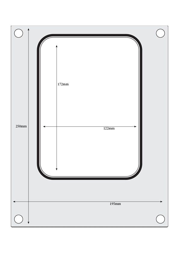 HENDI -  Traysealer matrix, container 187x137 mm