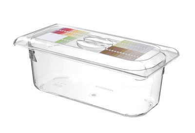 HENDI -  IJscontainer van polycarbonaat, 5L, Transparant, 360x165x(H)120mm