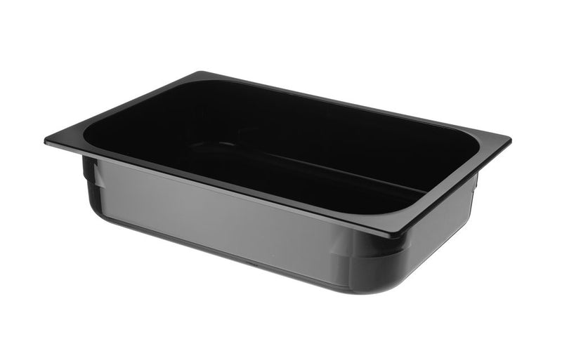 HENDI -  IJscontainer van polycarbonaat, 5L, Zwart, 360x250x(H)80mm