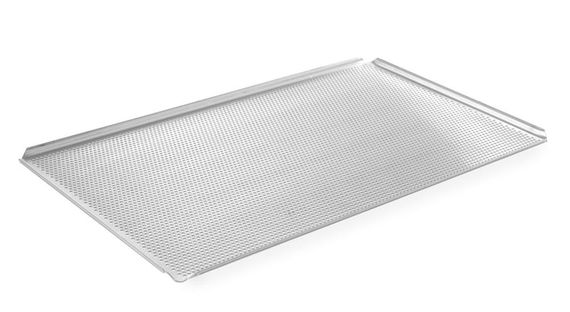 Hendi - Tray geperforeerd GN 1/1 - met 4 randen, 530x325x(H)10mm, Gastronorm 1/1, Aluminium, 530x325x(H)10 (1)
