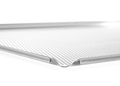Hendi - Tray geperforeerd GN 1/1 - met 4 randen, 530x325x(H)10mm, Gastronorm 1/1, Aluminium, 530x325x(H)10 (1)