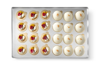 Hendi - Displaytray voor zoetwaren, 400x300x(H)20mm, Display trays aluminium, Aluminium, 400x300x(H)20