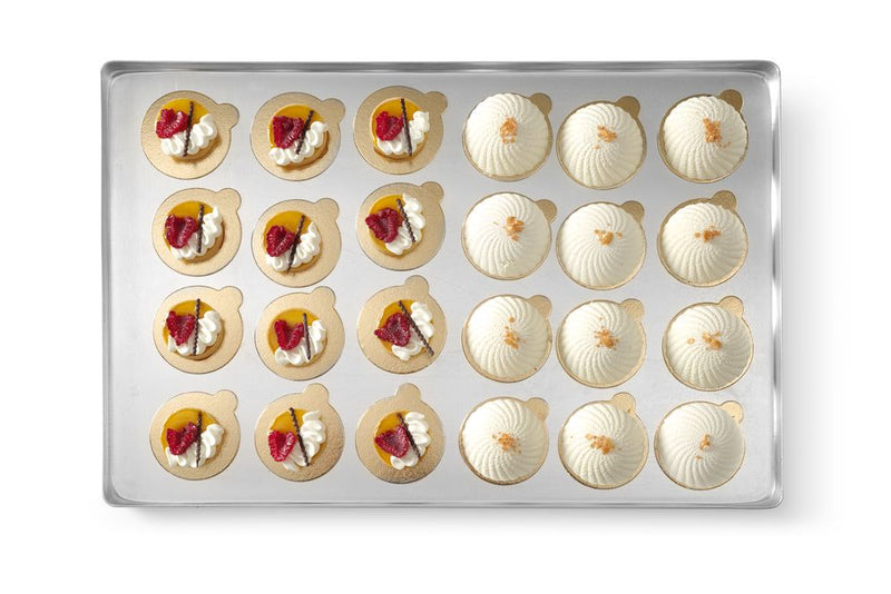 Hendi - Displaytray voor zoetwaren, 400x300x(H)20mm, Display trays aluminium, Aluminium, 400x300x(H)20