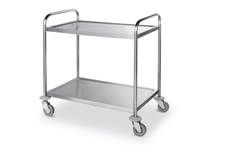 Hendi - Serveerwagen, 905x585x(H)945mm, Serving trolleys, Roestvast staal, Zwart, 905x585x(H)945 (1)